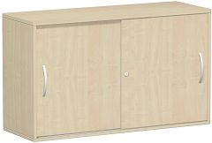 Anstell-Schiebetrenschrank Oberboden 25 mm, mit Stellfen, abschliebar, 1200x425x720, Ahorn/Ahorn