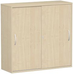 Schiebetrenschrank Oberboden 25 mm, mit Standfen, abschliebar, 1200x425x1182, Ahorn/Ahorn