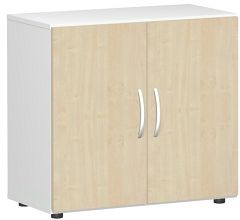 Flgeltrenschrank mit Standfen, inkl. Trdmpfer, nicht abschliebar, 800x420x752, Ahorn/Wei