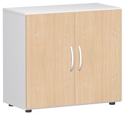 Flgeltrenschrank mit Standfen, inkl. Trdmpfer, nicht abschliebar, 800x420x752, Buche/Wei