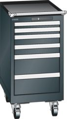 Schubladenschrank 6 Schubladen 411x572x840 NCS S 9000-N Lista 18x27E 78.427.060