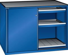 Schubladenschrank Schiebetren 1430x627x1020 RAL 5005 Lista 36x27E 79.426.100