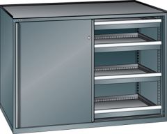 Schubladenschrank Schiebetren 1430x627x1020 NCS S 6502-B Lista 36x27E 79.430.050