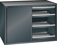 Schubladenschrank Schiebetren 1430x627x1020 NCS S 9000-N Lista 36x27E 79.430.060