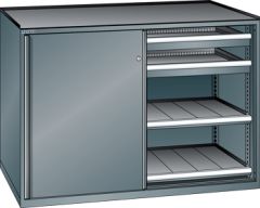 Schubladenschrank Schiebetren 1430x627x1020 NCS S 6502-B Lista 36x27E 79.432.050