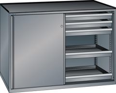 Schubladenschrank Schiebetren 1430x627x1020 NCS S 4502-B Lista 36x27E 79.434.080