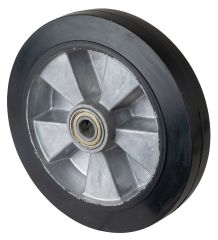 Gummirad B80.251, Produkttyp: Rder, Material/Art des Radkrpers: Aluminium, Material der Laufflche: Elastikgummi schwarz, Lager: Kugellager,  Rad:  250 mm, Tragkraft: 550 kg