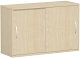 Schiebetrenschrank Oberboden 25 mm, mit Standfen, abschliebar, 1200x425x798, Ahorn/Ahorn