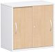 Schiebetrenschrank Oberboden 25 mm, mit Standfen, abschliebar, 800x425x798, Buche/Wei