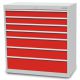 Schubladenschrank Tiefe 500, R 36-16, 7 x Schublade, fr Regal oder einzeln